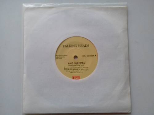 Talking Heads - And she was  ( 1985 SA released  7`  45 RPM single )