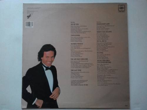 Julio Iglesias - 1100 Bel Air Place  ( 1984 SA released, Pink vinyl. NM / M- )