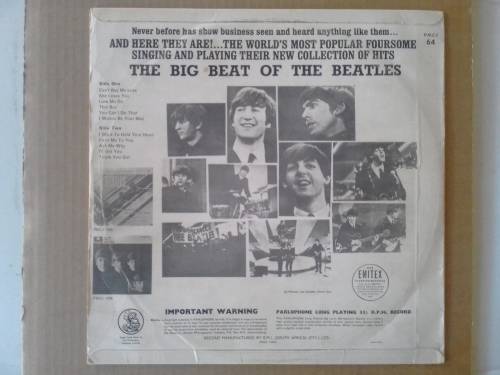 The Beatles - The Big Beat of the Beatles ( scares original 1964 SA released LP )
