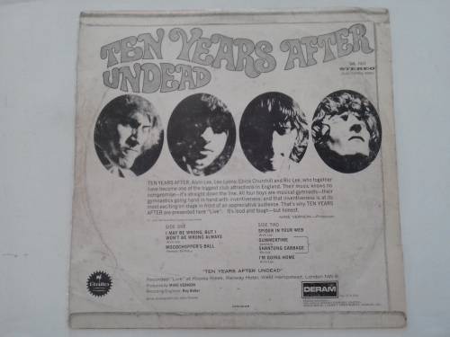 Ten Years After - Ten Years After Undead ( scares 1968 SA released LP )