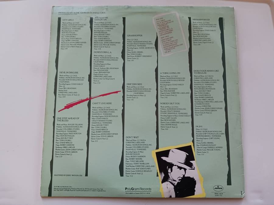 J.J. Cale - Grasshopper   ( 1982 US released LP )
