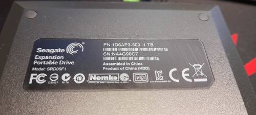 1TB 2.5inch Portable Seagate USB 3 Drive - ` Like New`