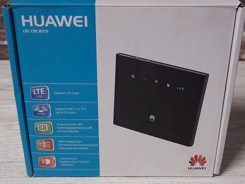 Huawei LTE Router CPE - B315s with 2 - 3  Hour Battery Backup during power cuts in working condition