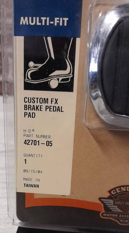 Genuine Harley-Davidson - Custom FX Brake Pedal Pad - Sealed
