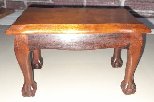 Stunning Vintage Solid Carved Out Wood Ball & Claw Ring Jewellery Case - 140mm High and 210mm Wide