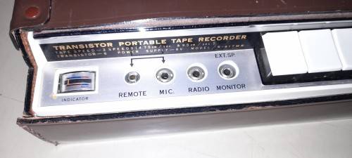 Boxed 1960`s Sanyo Portable S61TMR Reel to Reel Recorder with all original Accessories & Manuals