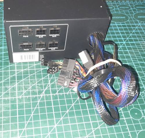 Raidmax Thunder RGB RX-535AP Power Supply with all extra cables in working condition