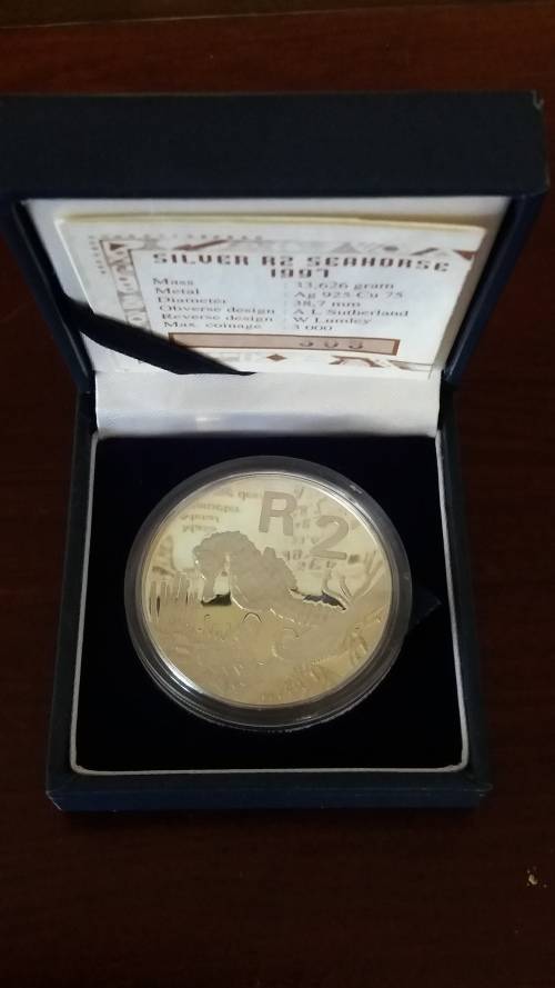 1997 PROOF SILVER SEAHORSE R2 CROWN
