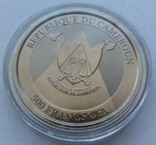 PROOF 1OZ SILVER CHEETAH BLACK  RUTHENIUM AND 24KT GOLD FINISH(MINTAGE 500)