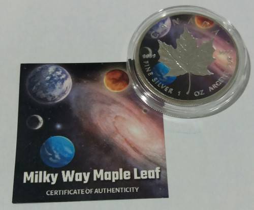 2019 MILKY WAY 1OZ MAPLE LEAF SILVER COIN (MINTAGE OF 250 )
