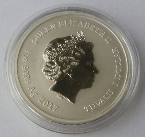 2017 SPIDERMAN 1OZ 9999 SILVER COLOUR COIN (MINTAGE OF 1000)