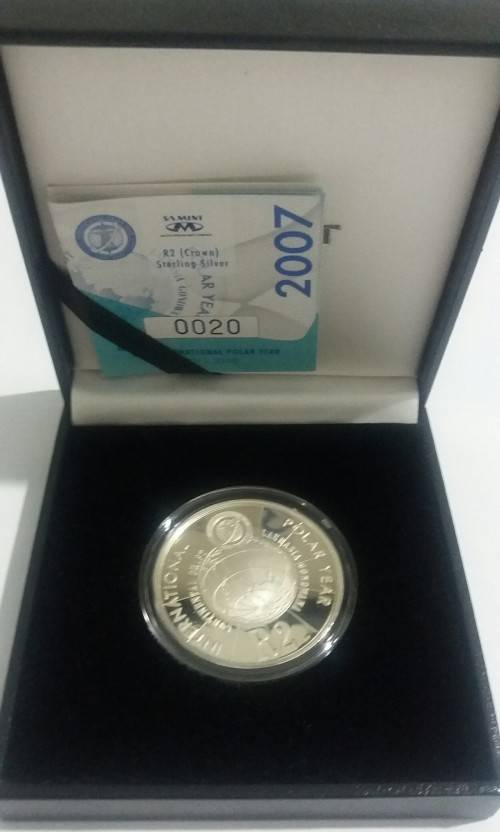 2007 PROOF SILVER R2 CROWN INTERNATIONAL POLAR YEAR