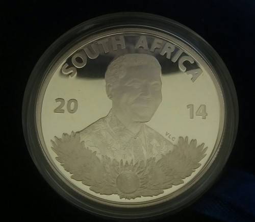 2014 NELSON MANDELA LIFE OF A LEGEND SILVER R1