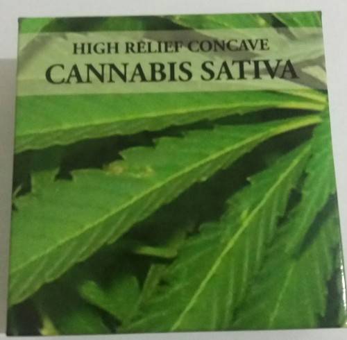 2016 PROOF 1OZ SILVER CANNABIS SATIVA COIN (MINTAGE 999)
