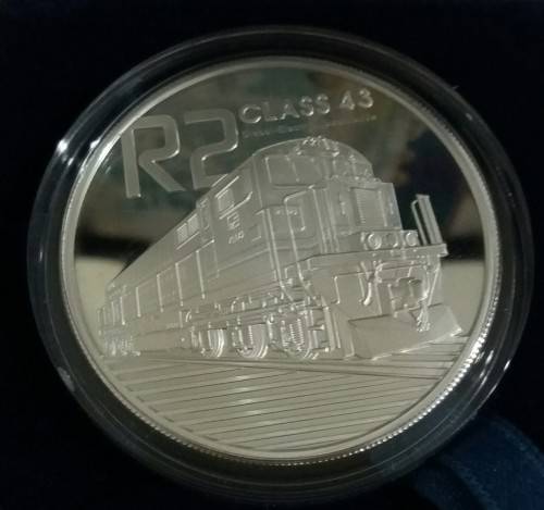 2013  DIESEL ELECTRIC TRAIN PROOF SILVER R2 CROWN.