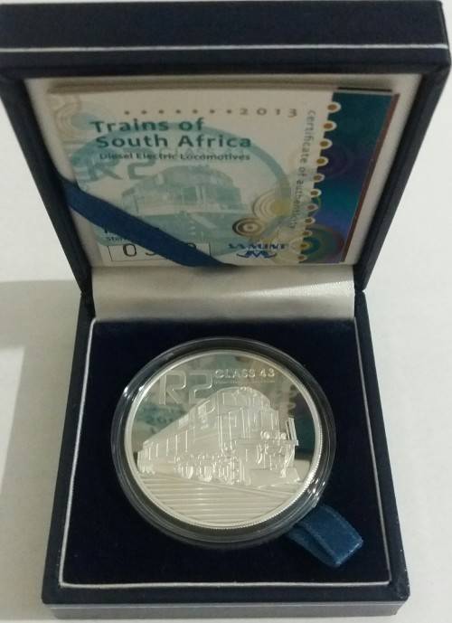 2013  DIESEL ELECTRIC TRAIN PROOF SILVER R2 CROWN.