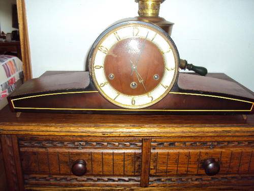 Karl Lauffer Art Deco Westminster Chime Mantel Clock