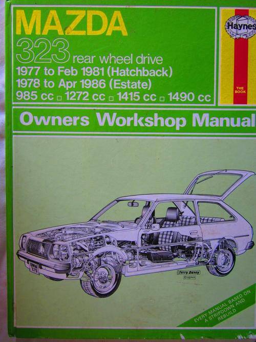 Mazda 323 Rear Wheel Drive Owners Workshop Manual