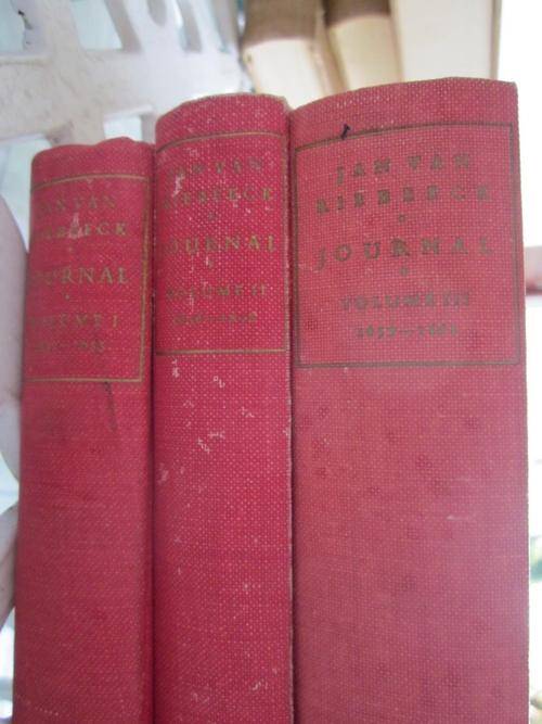 Journal of Jan van Riebeeck -Volumes1,2,& 3 -HB Thom -ex libary books in good condition