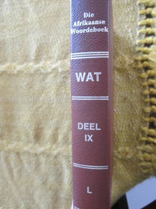 Die Afrikaanse Woordeboek-Deel IX-L - Staatsdrukker(Woordeboek van die Afrikaanse Taal)