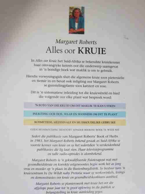 Alles oor Kruie- Margaret Roberts