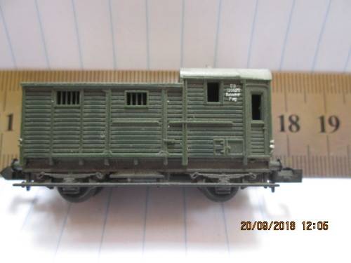 MORE!! 50 ODD YEAR OLD N GAUGE W GERMAN TRIX WAGON .....COLLECTIBLE.. PLEASE SEE ALL PICS