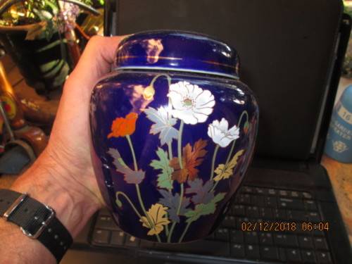 OLD COBALT BLUE GINGER JAR...