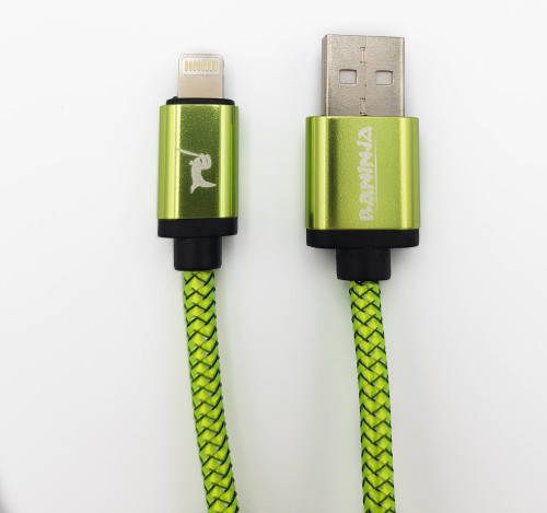 Braided Apple Iphone Lightning to USB fast charge and sync cable 2m, 2.0A (In Stock)