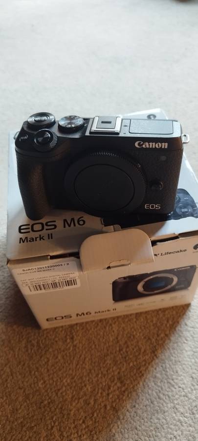Canon M6 Mark II + 2 Canon Lens+ Canon Lens Adaptor