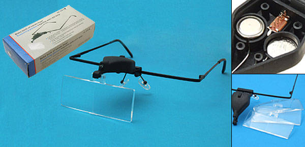 Supporting Glasses Magnifier Watch Eye Loupe Led Lamp