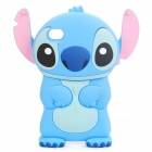 Protective Cute Stitch Style PC Case for iPhone 4 / 4S - Blue