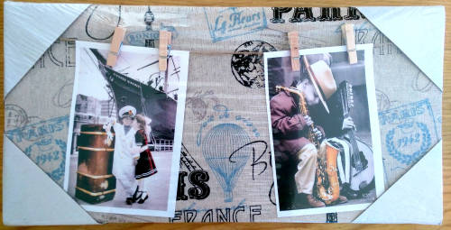 Unique Canvas photo frame with Paris print