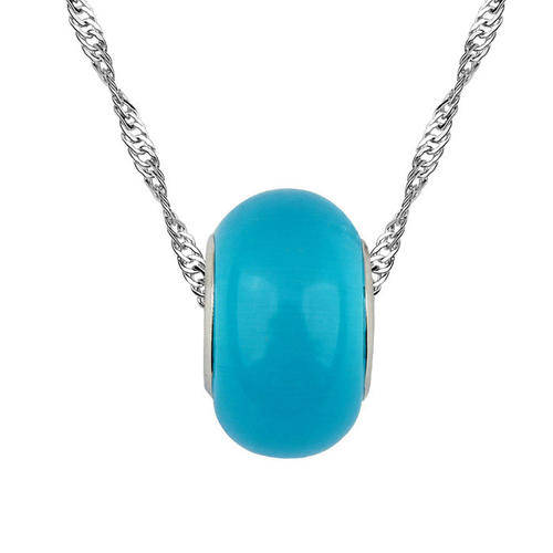 Beautiful Blue Opal Stud Necklace!!!