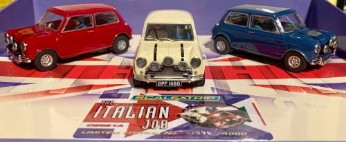 SCALEXTRIC ITALLIAN JOB THREE CAR SET LIMITED EDITION OF 4000 UNITS WORLDWIDE