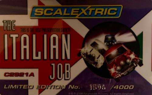 SCALEXTRIC ITALLIAN JOB THREE CAR SET LIMITED EDITION OF 4000 UNITS WORLDWIDE