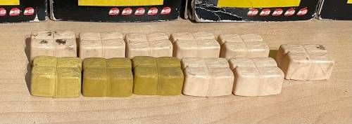 Vintage Scalextric Hay Bales With Missing Pins - 11 Pieces