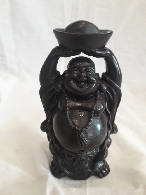 Set of  6 Resin Standing Laughing Buddah Ornament