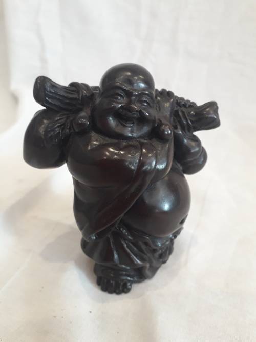 Set of  6 Resin Standing Laughing Buddah Ornament