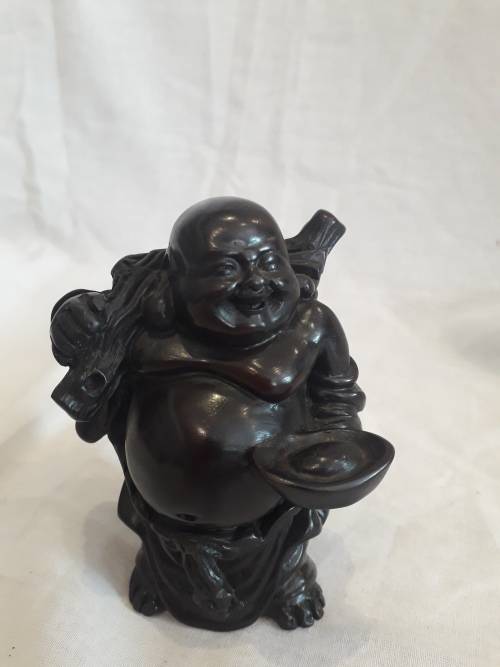 Set of  6 Resin Standing Laughing Buddah Ornament