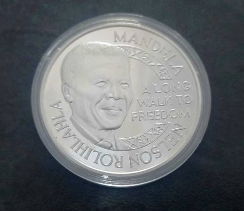 1oz Silver Proof (39mm): MANDELA Nobel Peace Prize 1993 - MINT OF NORWAY
