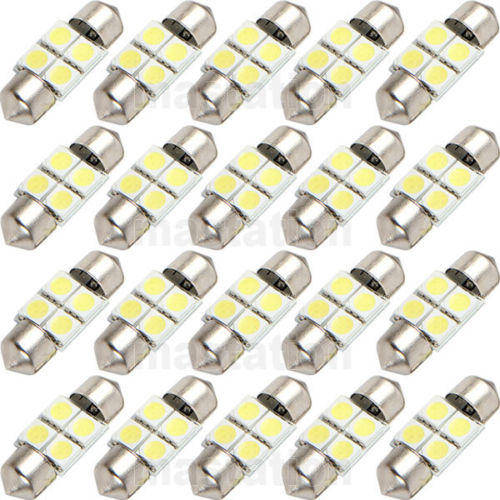 31mm 4 SMD 5050 Car LED Festoon Dome Interior Reading Light Lampe CL205