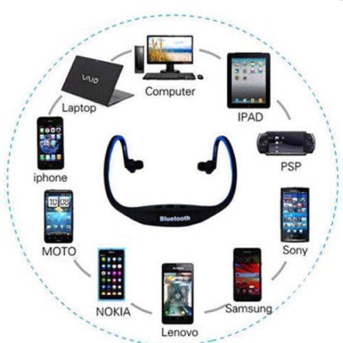 Bluetooth Headset, Wireless Earphones Blue