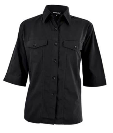 Black corporate ladies shirt. *****Size L******