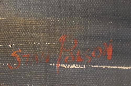 Stan Polson (SA 1971 -) original oil painting on canvas (46 x 35 cm).