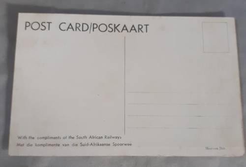 Vintage S.A.R motor coach at Plettenberg bay postcard - MINT