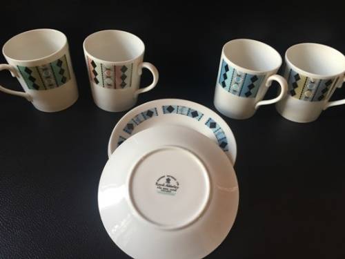 Royal Adderley Fine Bone China England - Ridgeway Potteries Coffee set