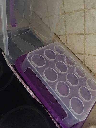 Cupcake Carrier Tupperware original - Never used