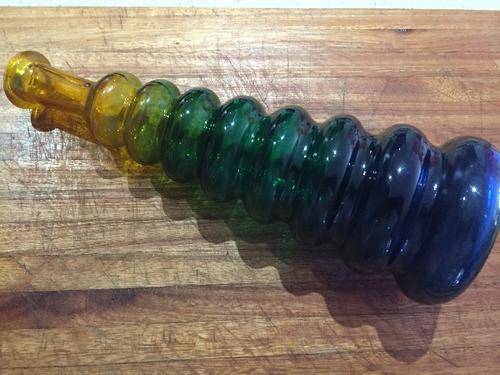 *VINTAGE* Funeral Glass Decanter SEE INSIDE!!!