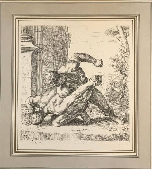 Nude Greek male wrestlers : Print