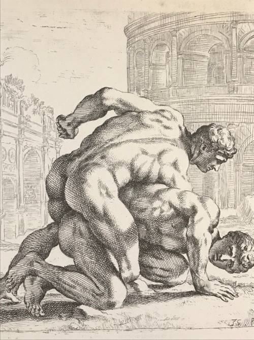 Nude Greek Male Wrestlers : Print